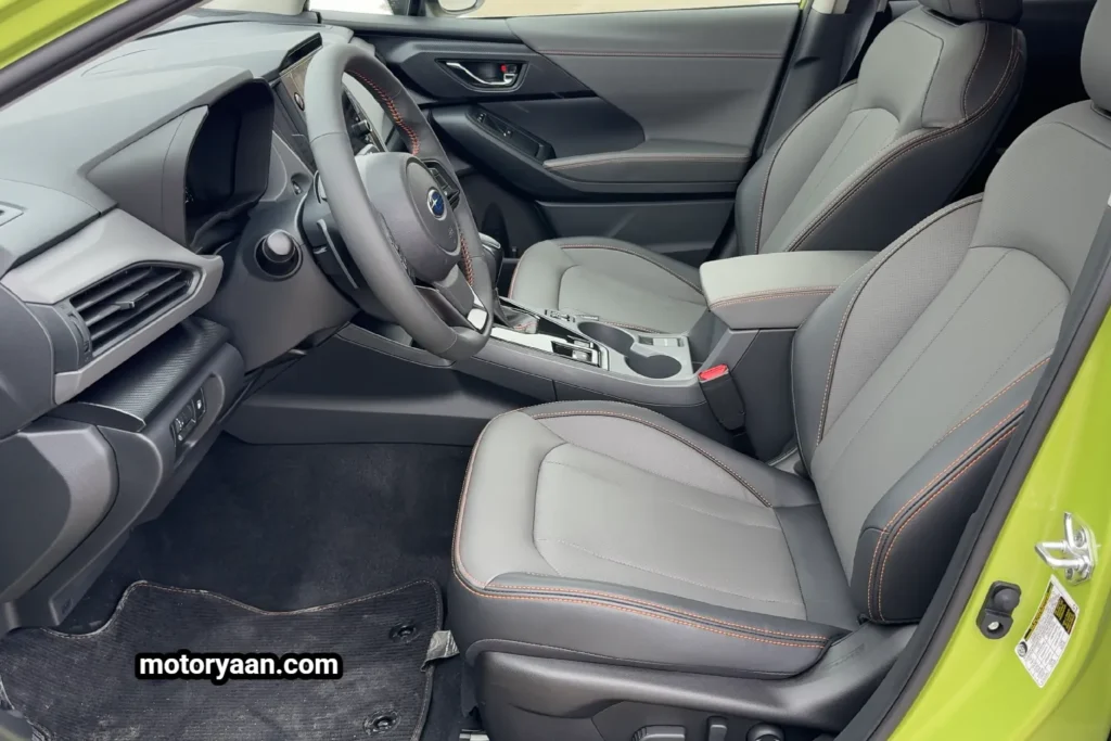 2026 Subaru Crosstrek e-Boxer Hybrid Limited front interior dashboard and seats