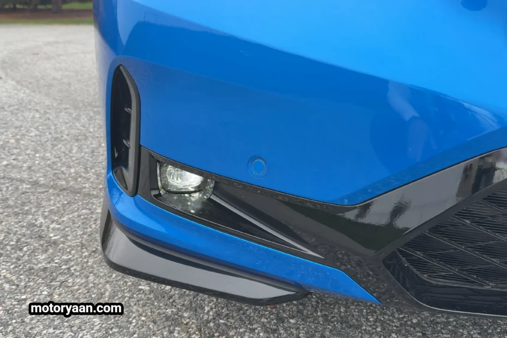 2026 Acura Integra A-Spec Tech front bumper with fog lamps and air vents