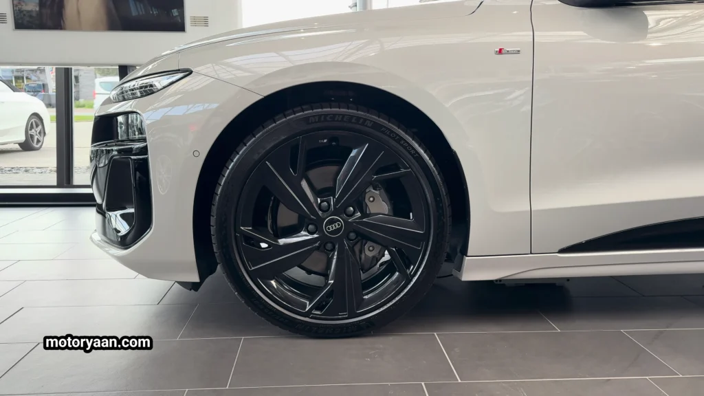 2025 Audi A6 e-tron aerodynamic alloy wheels close-up