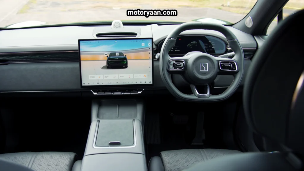 Zeekr 7X Performance AWD Review dashboard steering wheel infotainment system