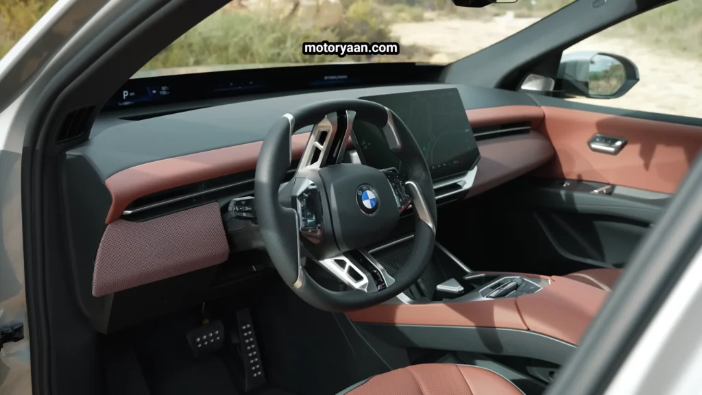 BMW iX3 Neue Klasse Review full front interior dashboard steering wheel