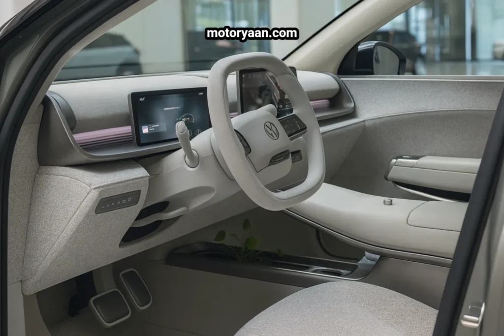 2026 ID Polo Electric First Drive Review interior dashboard steering infotainment