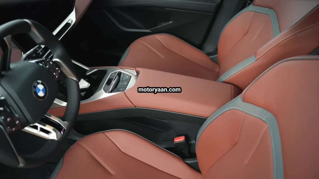 BMW iX3 Neue Klasse Review front seats and center console