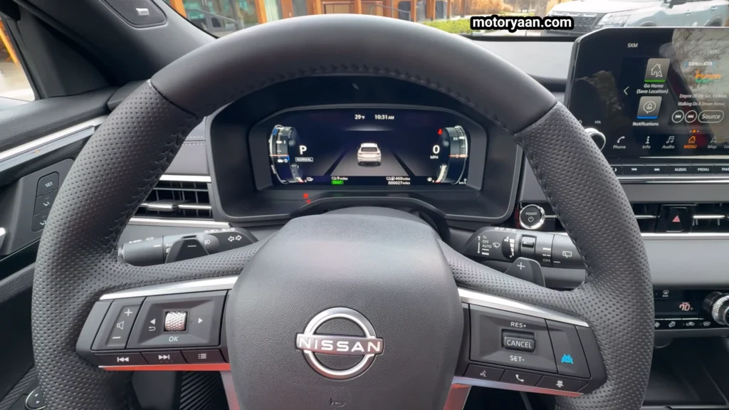 2026 Nissan Rogue Plug-in Hybrid First Drive digital instrument cluster and steering mounted controls