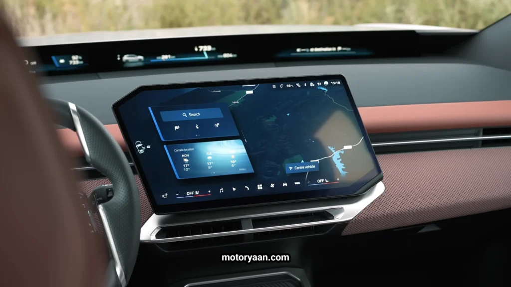 BMW iX3 Neue Klasse Review infotainment system and instrument cluster