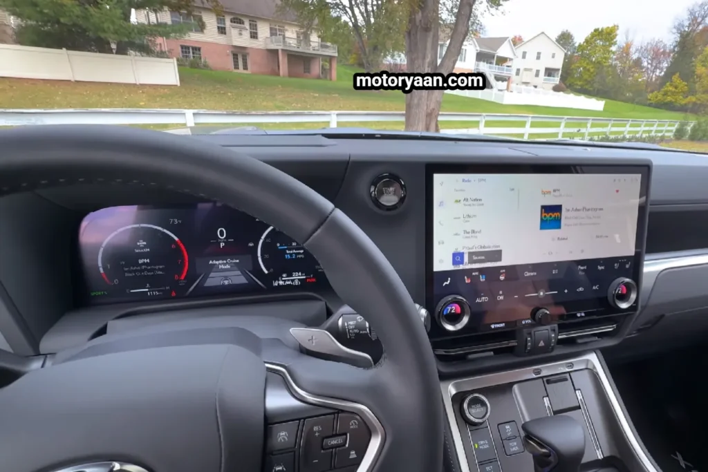 2026 Lexus GX 550 Luxury Plus Review instrument cluster and infotainment screen