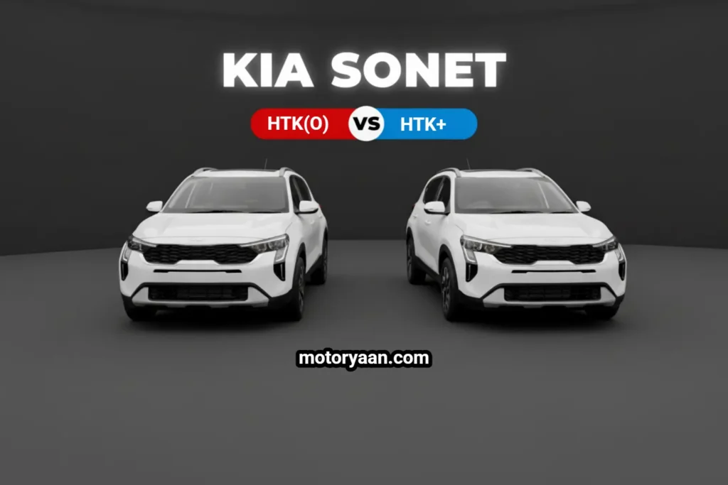 Kia Sonet HTK O vs HTK Plus