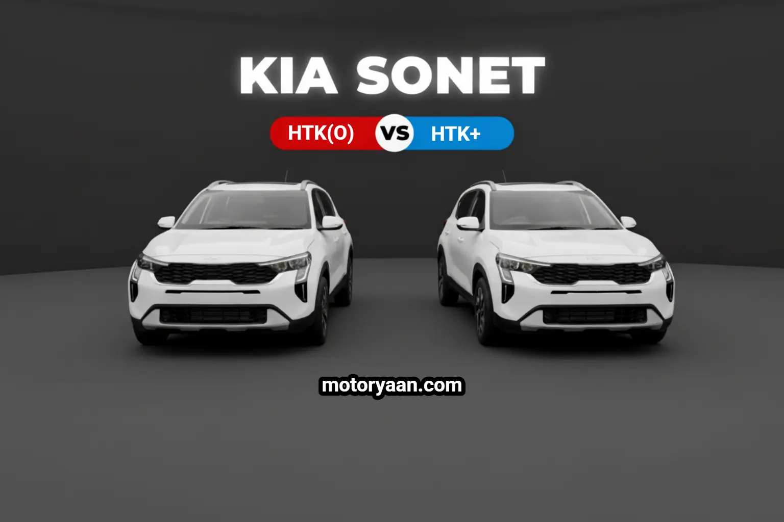 Kia Sonet HTK O vs HTK Plus