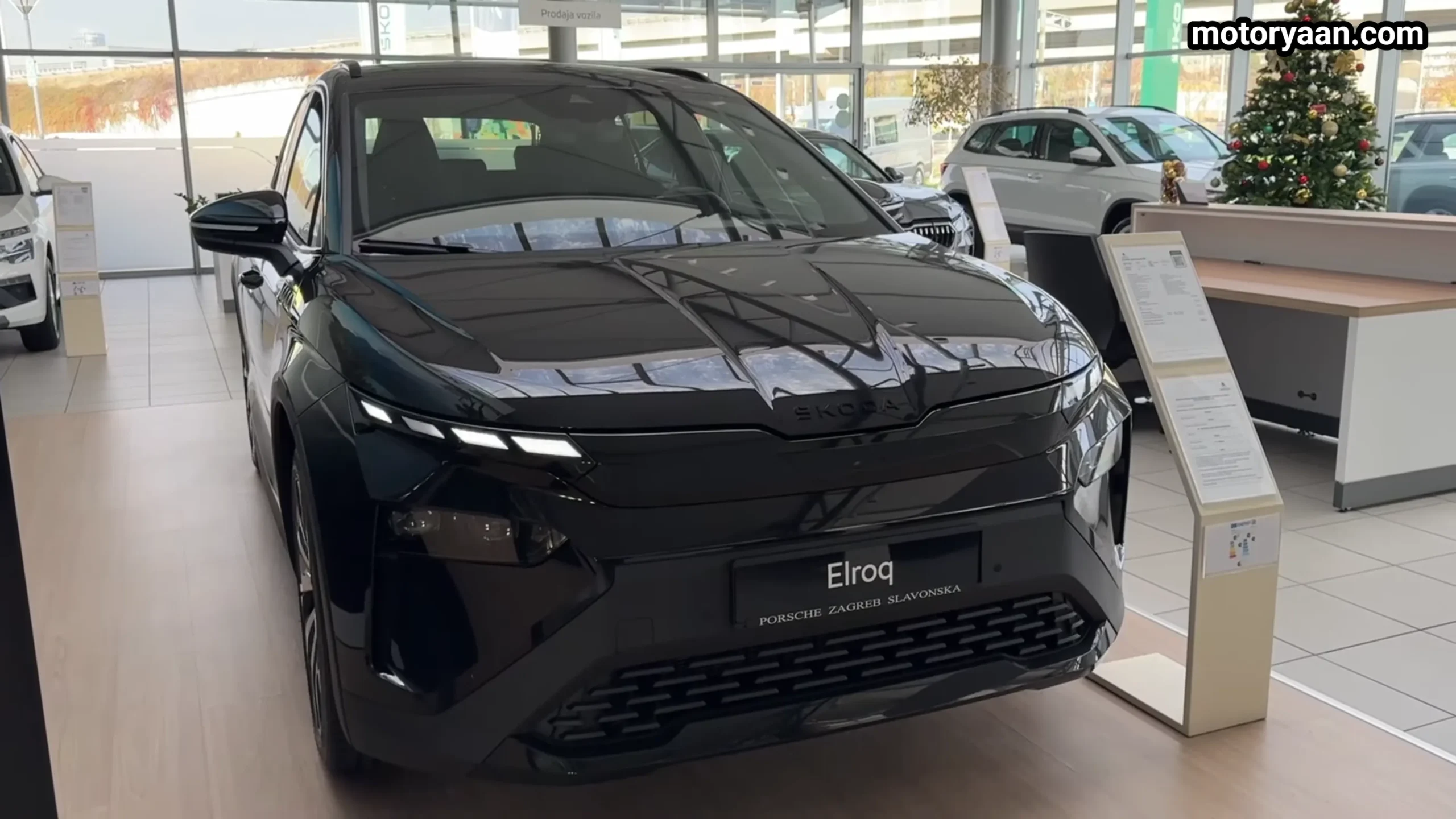 2026 Skoda Elroq Review front profile showing modern electric SUV design and closed grille