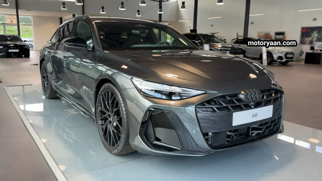 2026 Audi A6 Avant front and side profile showcasing estate body design