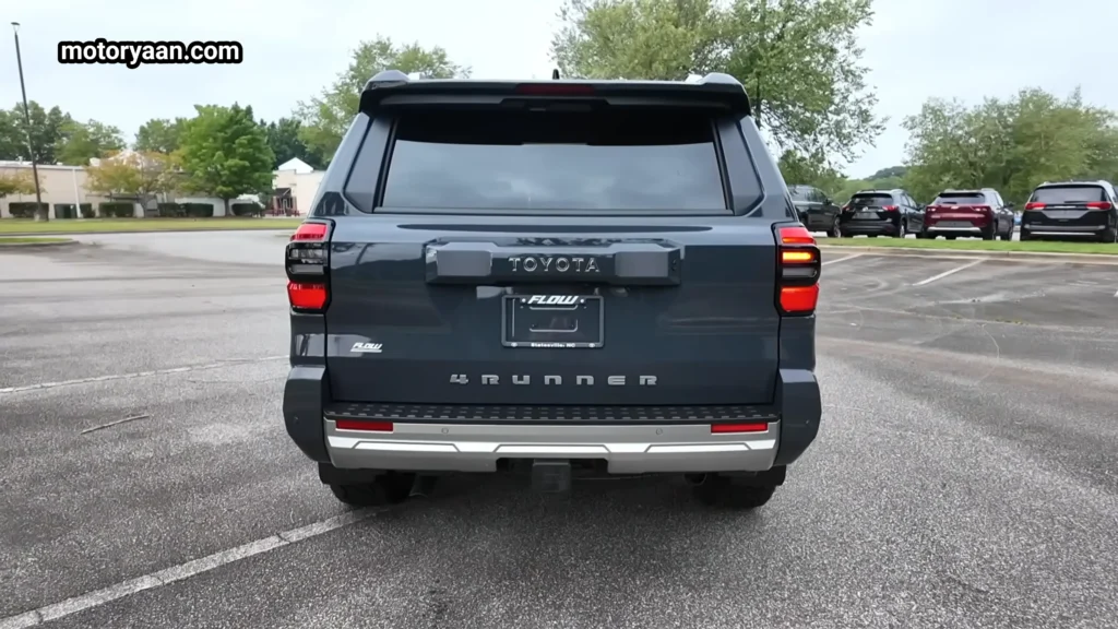 2026 Toyota 4Runner Review rear profile with LED tail lamps and tailgate design