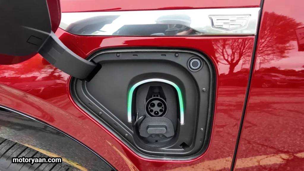 2026 Cadillac Vistiq charging port with DC fast charging support