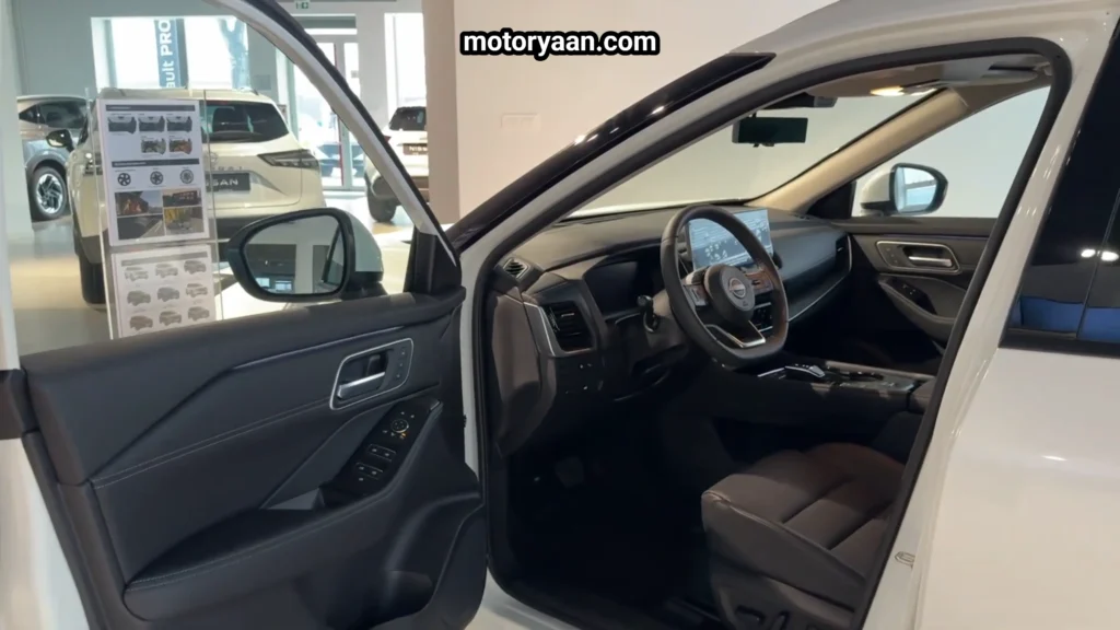 2026 Nissan X Trail e Power front interior dashboard steering wheel and driver door