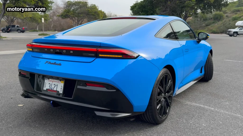 2026 Honda Prelude rear and side profile view