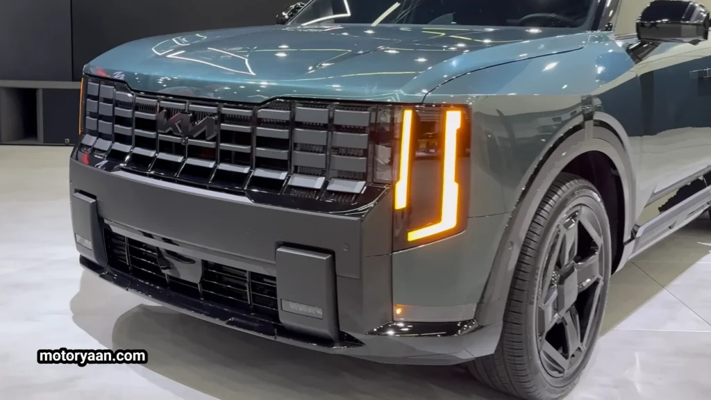 2027 Kia Telluride SX-Prestige Hybrid close-up front design