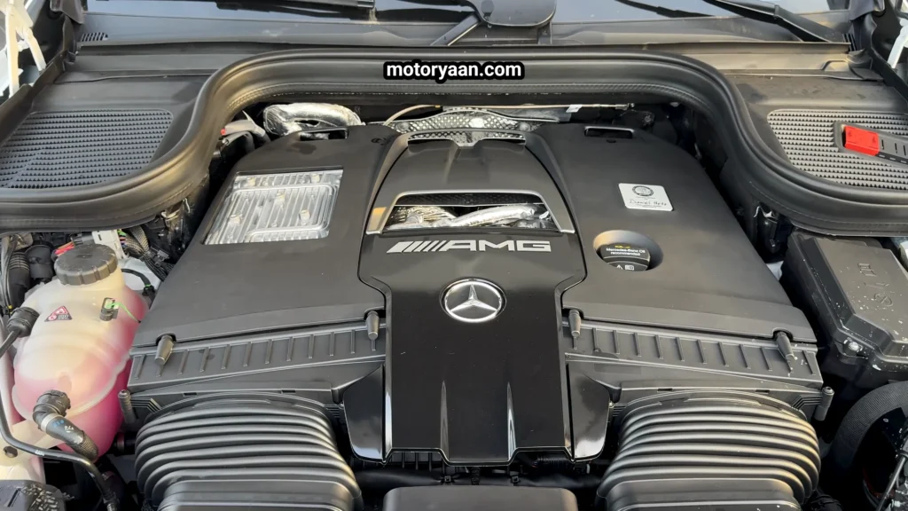 2026 Mercedes AMG GLE 63 S V8 engine bay view