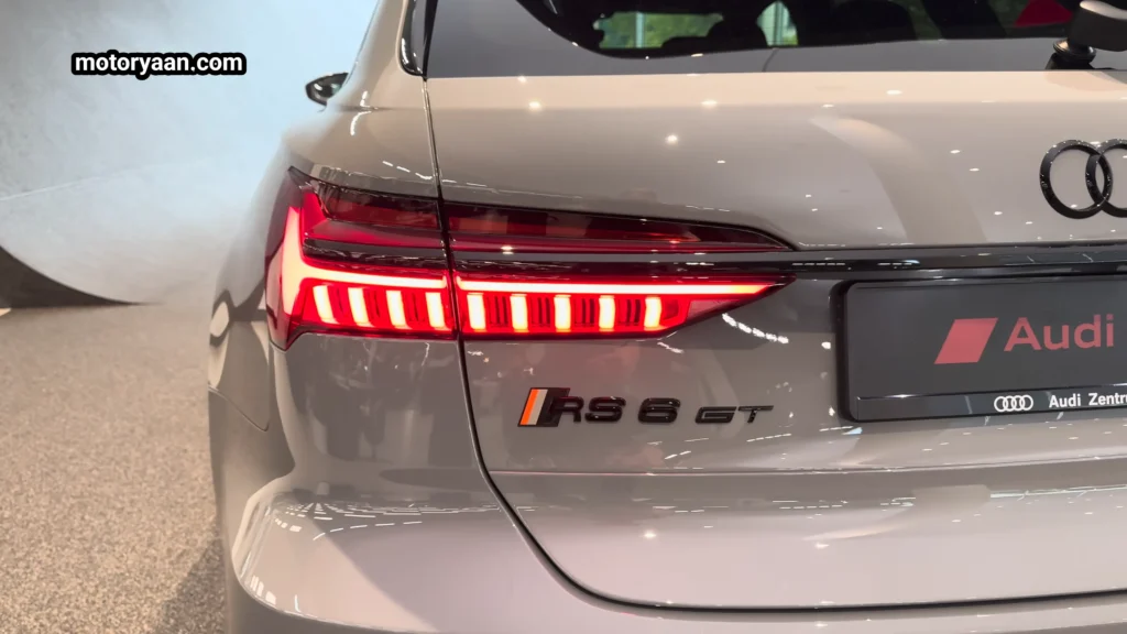 2025 Audi RS6 Avant GT rear taillights with RS6 GT badging