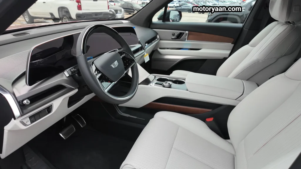 2026 Cadillac Vistiq full front interior with premium dashboard and seats