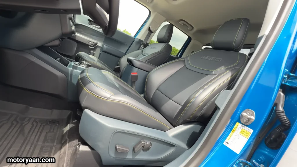 2026 Ford Maverick Lobo front seats with LOBO branding