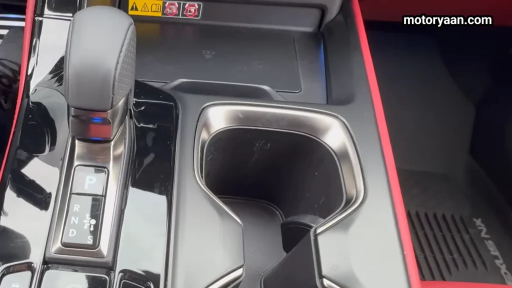 2026 Lexus NX 350h gear selector and cup holders in center console