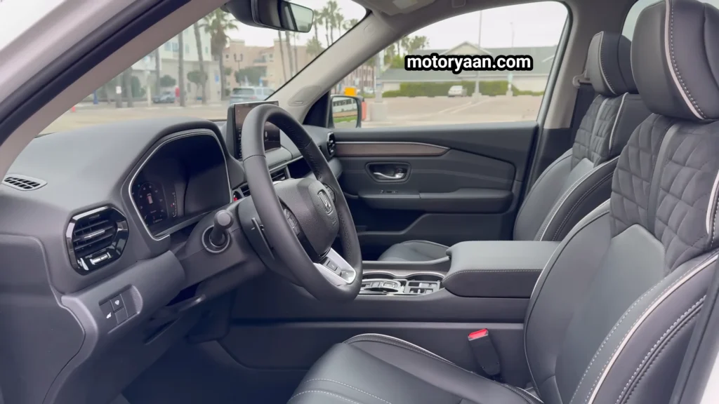 2026 Honda Pilot interior dashboard center console and front seats