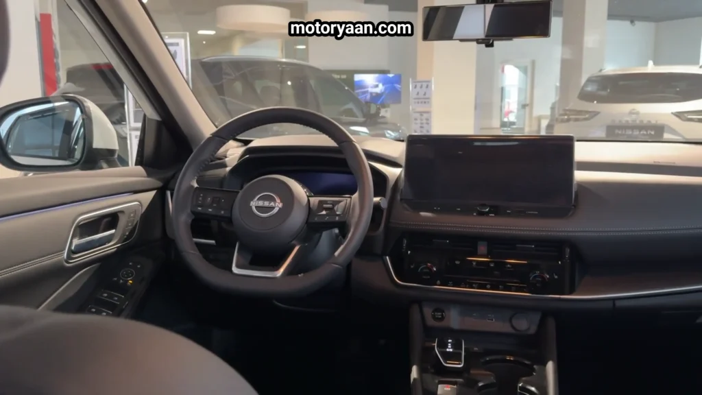 Steering wheel and controls of 2026 Nissan X Trail e Power with digital cluster