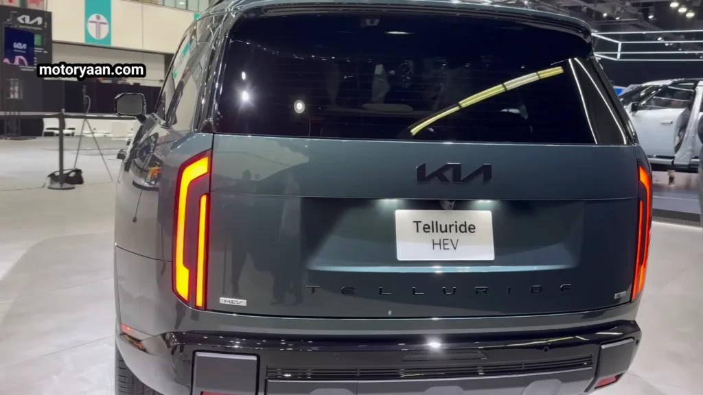 2027 Kia Telluride SX-Prestige Hybrid rear profile exterior