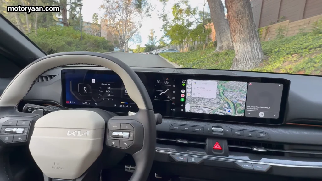 2026 Kia K4 GT Line Turbo steering wheel controls and full digital display