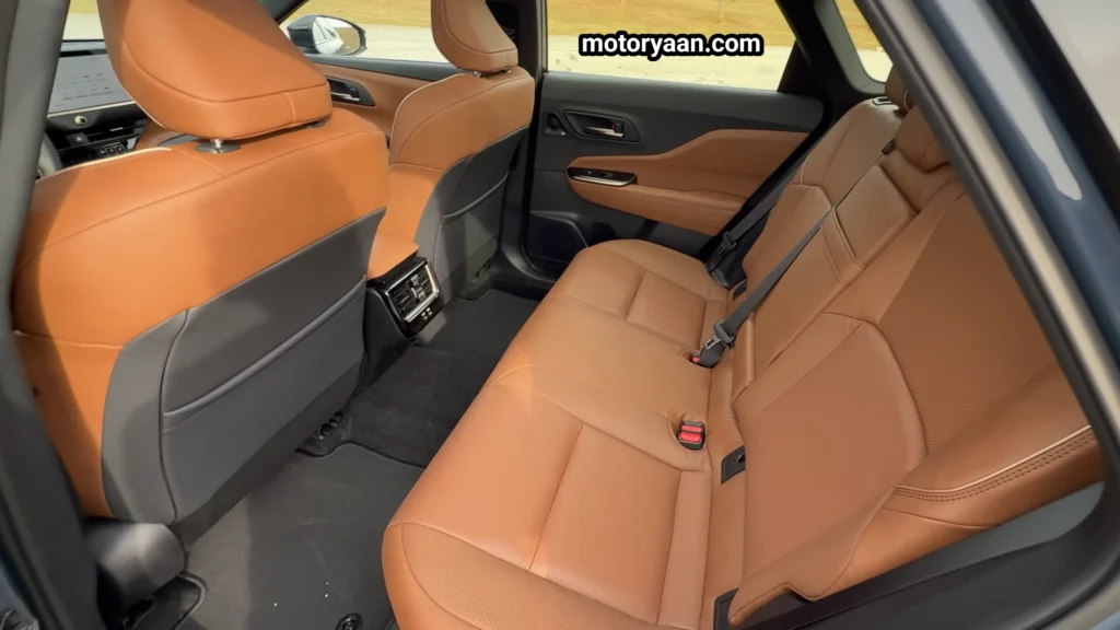 2026 Toyota Crown Signia second row seats with generous legroom and headroom