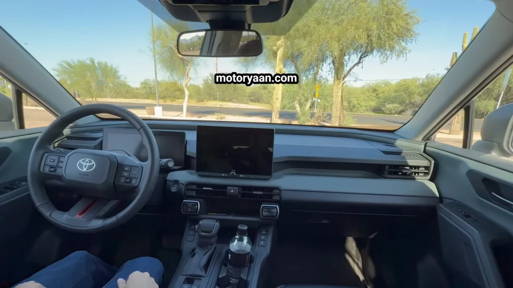 2026 Toyota RAV4 Woodland dashboard infotainment and climate controls