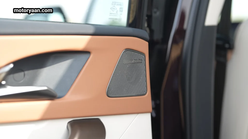 Mahindra XUV 7XO facelift Harman Kardon speaker system close-up