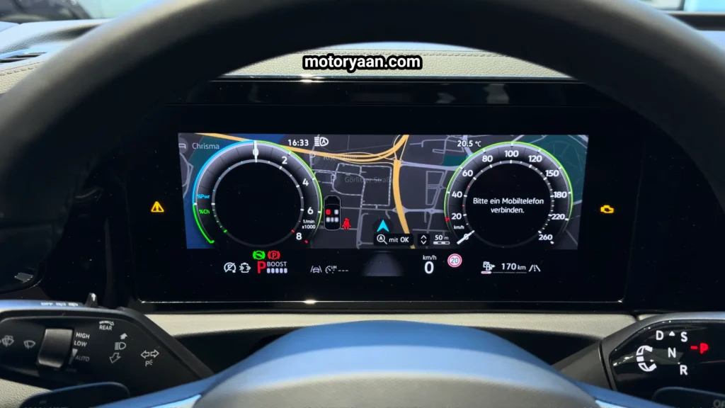 2026 Volkswagen Tiguan Turbo R-Line fully digital instrument cluster display