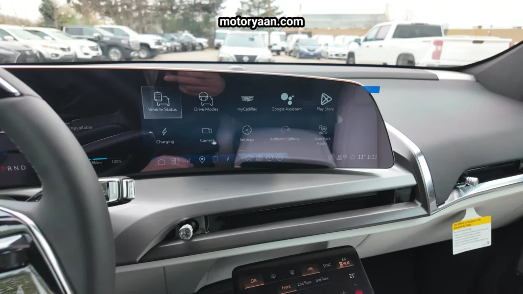 2026 Cadillac Vistiq infotainment system with Google built in