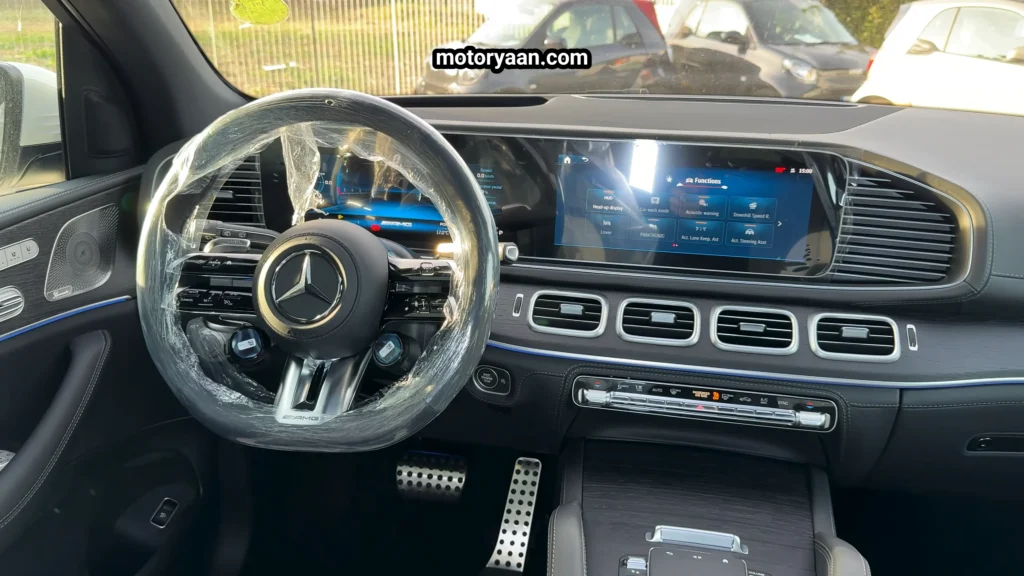 2026 Mercedes AMG GLE 63 S steering wheel dashboard and infotainment