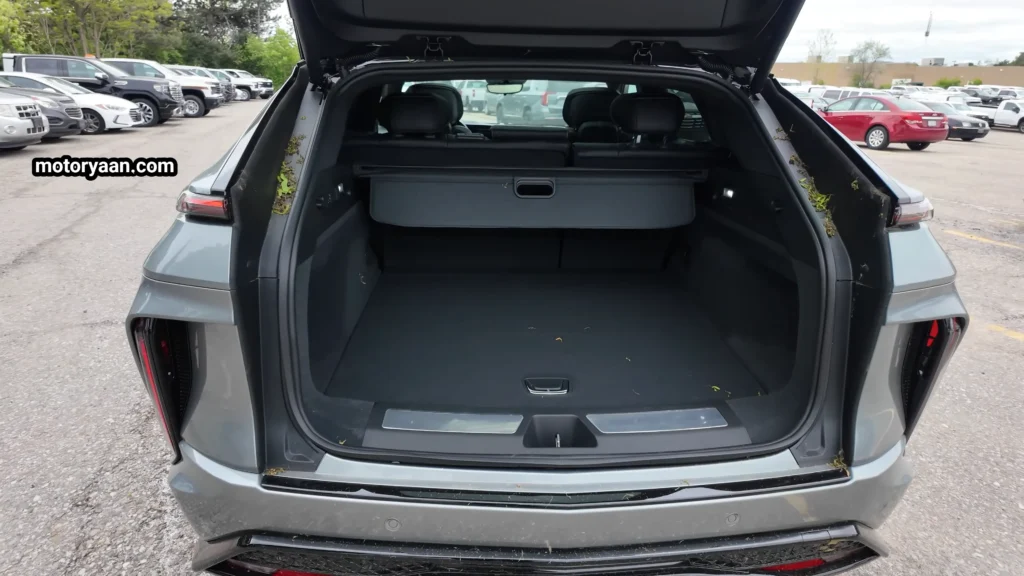 2026 Cadillac Lyriq V boot space with rear seats up