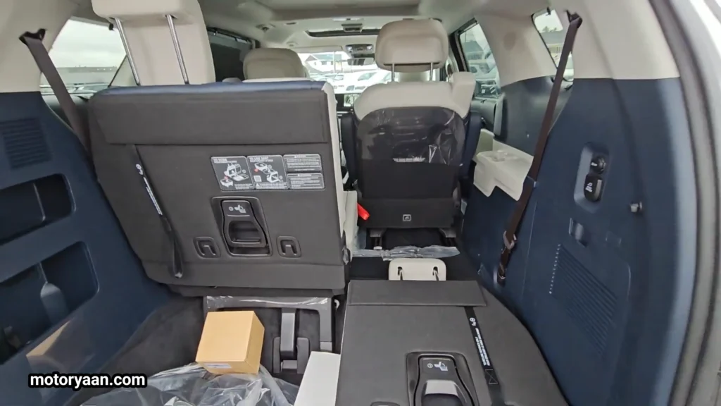 2026 Kia Carnival SX Prestige boot space with third row up