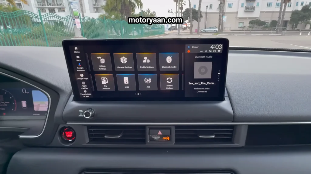 2026 Honda Pilot 12.3 inch infotainment touchscreen