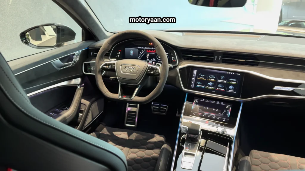 2025 Audi RS6 Avant GT steering controls digital cluster infotainment
