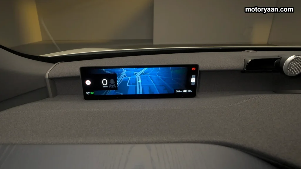 2027 Volvo EX60 Cross Country digital instrument cluster display