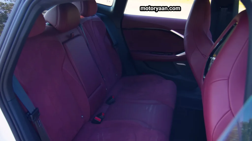 MG7 rear seat cabin space and comfort