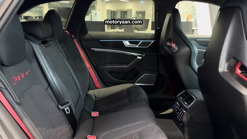 2025 Audi RS6 Avant GT rear seats second row comfort