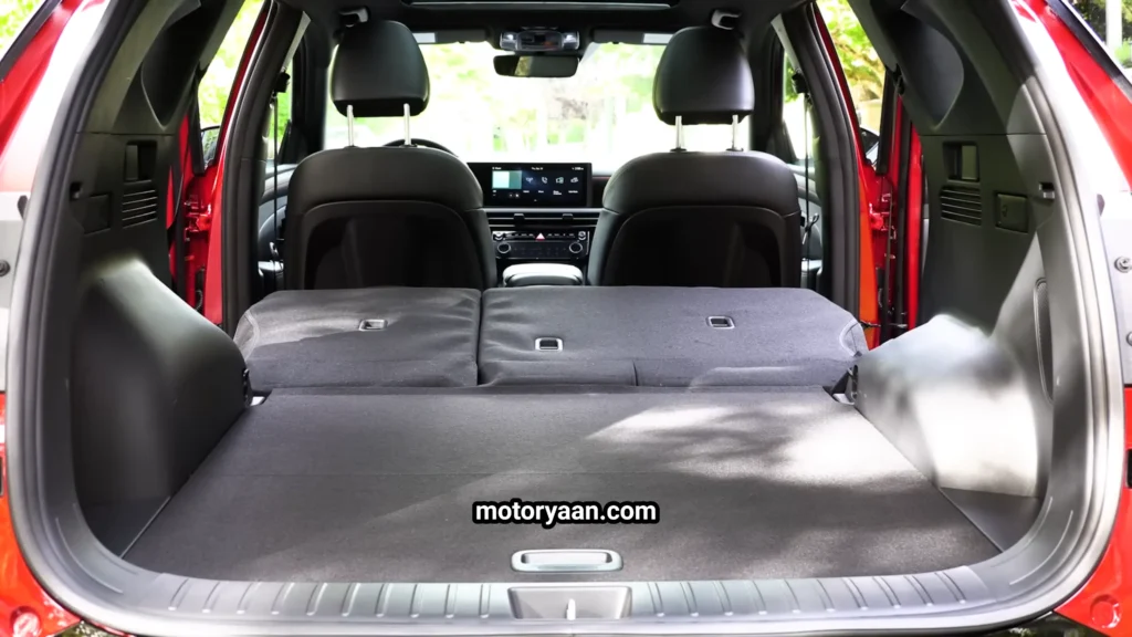 2026 Hyundai Tucson Hybrid boot space showing practical cargo capacity