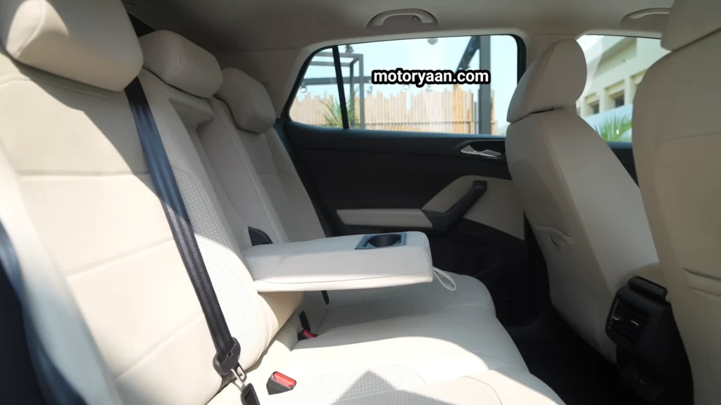 Second row seats of the 2026 Skoda Kushaq Facelift interior