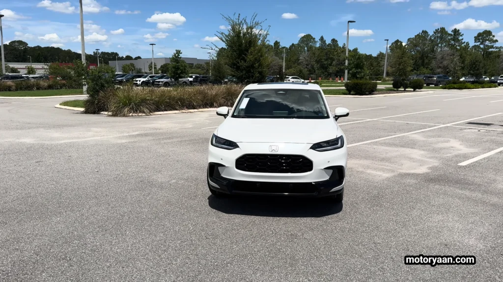 2026 Honda HR-V front profile with LED headlights and updated grille design