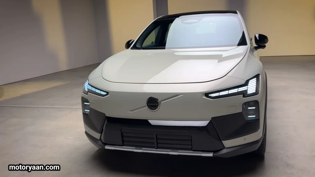 2027 Volvo EX60 Cross Country front profile with Thor hammer LED headlights