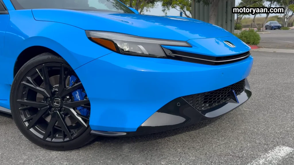 2026 Honda Prelude front fender alloy wheel and headlight close up