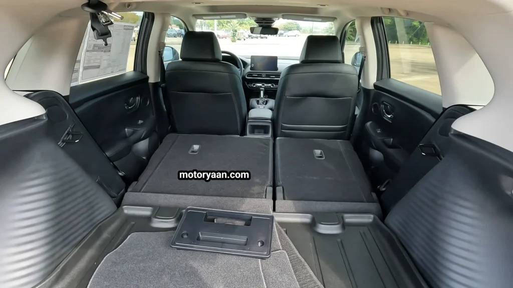 2026 Honda HR-V boot space with rear seats folded flat