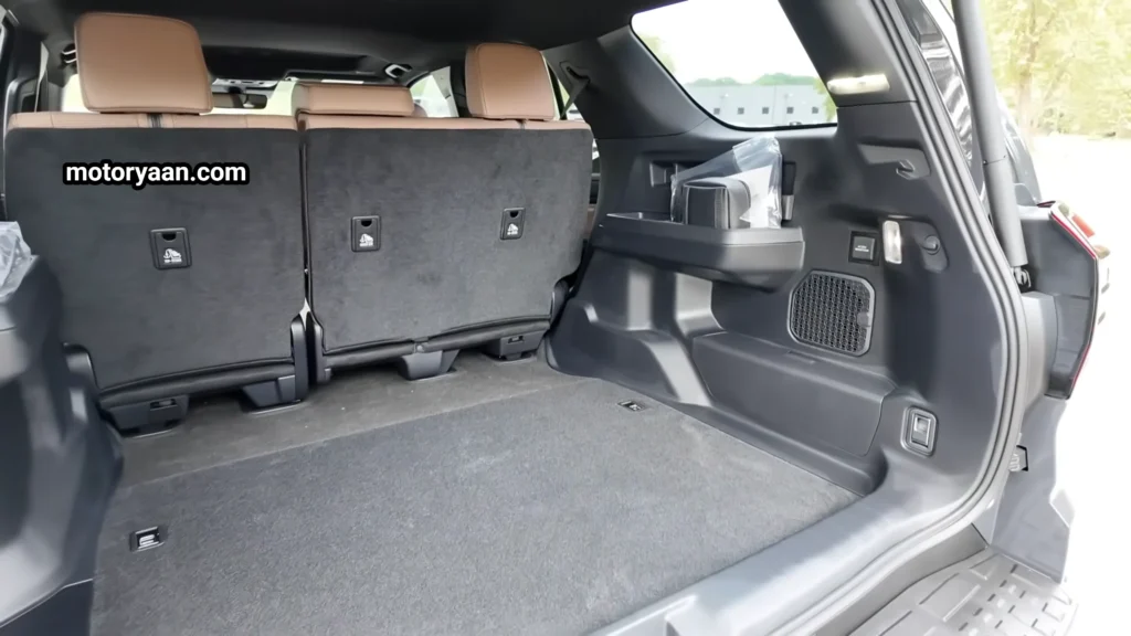 2026 Toyota 4Runner Review boot space with rear seats up showing cargo capacity