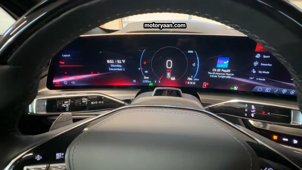 2026 Cadillac Lyriq V infotainment system with Google built-in and Apple CarPlay