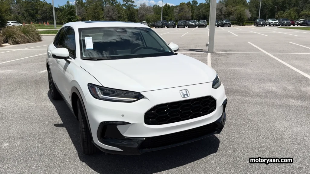 2026 Honda HR-V front and partial side angle showing SUV proportions